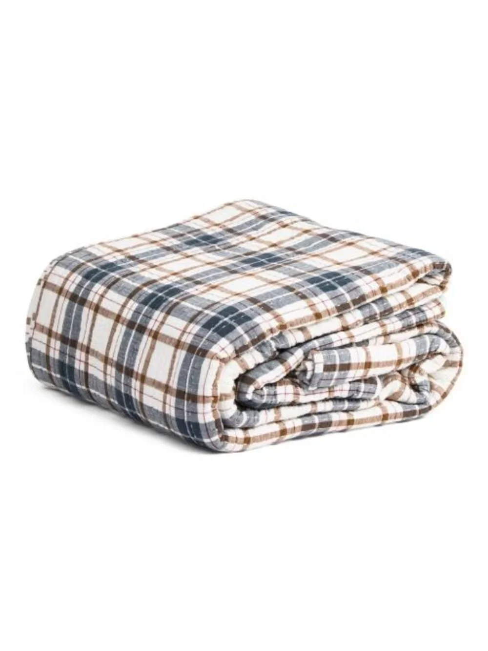 BROOKS BROTHERS Cotton Plaid Quilt Set